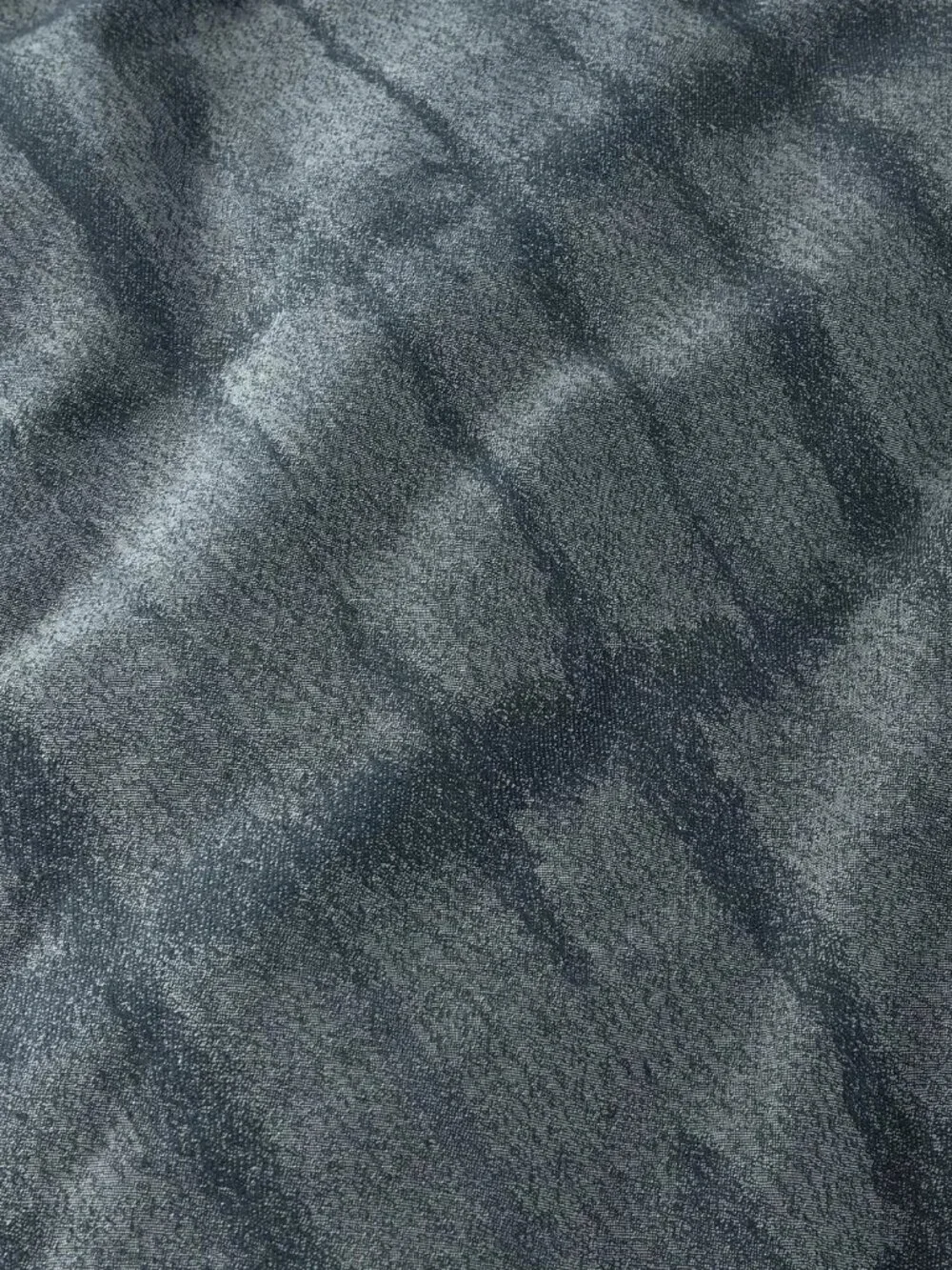 Oake Indigo Shibori Stripe Duvet Cover 3pc Set - Full/Queen Blue Cotton Bedding